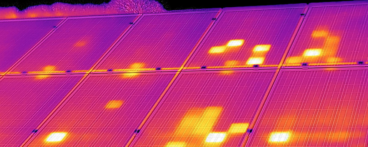 solar panel thermal temperature test